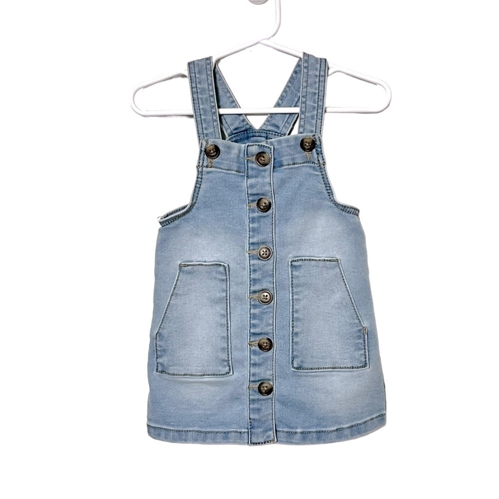 Wonder Nation Denim Jumper Dress Size 18 Months